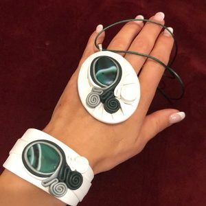 Handmade genuine leather jewelry